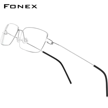 FONEX Aliaj de Titan Ochelari Bărbați Piața Miopie Ochelari Cadru Rame Optice Rețetă coreeană fără șuruburi de Ochelari de 98606