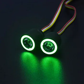 Universal Angel Eye cu LED-uri Colorate Lumini Faruri pentru 1/10 RC Rock Crawler Axial SCX10 D90 Jeep Wrangler caroserie