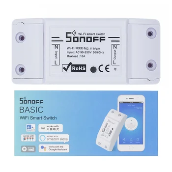 Sonoff de Bază Comutatorul Wifi DIY de la Distanță fără Fir Domotica Lumina Smart Home Automation Releu Modulul Controler de Lucru cu Alexa