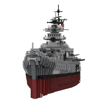 Militar Seria 7164PCS German Bismarck Battleship Cruiser Model Blocuri Lume War2 Navă de război Cărămizi Copii, Jucării DIY Cadouri
