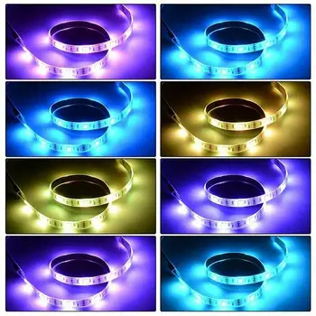 Benzi de Lumină LED Culori Schimbă TV LED Backlight 5V RGB de 20 Inch Banda de Lumina cu Telecomanda Home Decor