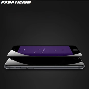 100buc 9D Complet Capacul din Sticla Temperata Pentru iPhone 6 7 8 Plus Anti-Blue Light Purple Ecran Protector Pentru iPhone11 XR Pro XS Max