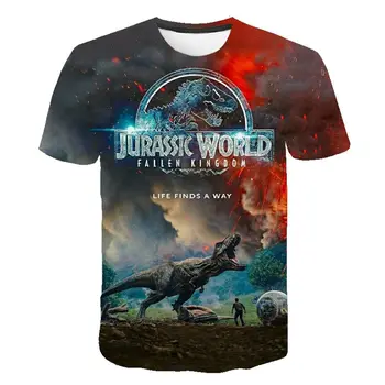 2021 Noul Jurassic Park T Cămașă Bărbați Femei 3D Imprimate T-shirt Casual Amuzant Topuri Lumea Jurassic Teuri Copii, Băiat, Fată Cool tricou