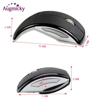 Ergonomic Mouse Wireless 2.4 G Mouse de Calculator Pliabil Pliere Șoareci Optice Receptor USB pentru Laptop, PC, Notebook, Desktop Office