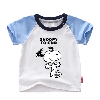 2020 nou Snoopy boy tricou de vară cu mânecă scurtă umiditate wicking bumbac de înaltă calitate de îmbrăcăminte pentru copii