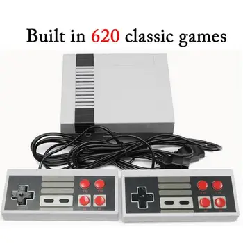 ALLOYSEED Built-In 500/620 Jocuri Clasice de 8 Biți Portabile Jucător Joc Retro TV Mini Consola de jocuri Video, Consolă de Jocuri Copii Cadouri