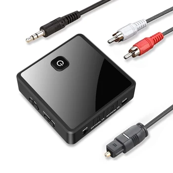 2 în 1 Bluetooth 5.0 Transmițător Receptor TV Difuzor 3.5 mm AUX Toslink Optic Adaptor Audio de Muzică fără Fir Transmițător Receptor