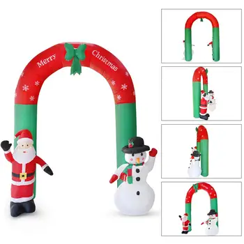 2.4 m Crăciun Arc Gonflabil Toy Arc Decor Petrecere de Crăciun de Anul Nou Magazin de Crăciun, Decorațiuni de Grădină în aer liber Recuzită Ornamente