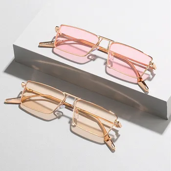 Nouă Tendință de Moda de Epocă Rece de Lux ochelari de Soare de Personalitate de sex Feminin Clasic Cutie Mica Pătrat Sălbatice de Înaltă calitate Ochelari de Soare UV400
