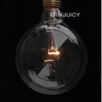 4BUC G95 RH LOFT E27 Vintage Edison mingea bec Lampa 40W clar de sticlă transparentă retro bar Cafenea magazinul cu Halogen