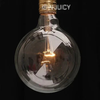4BUC G95 RH LOFT E27 Vintage Edison mingea bec Lampa 40W clar de sticlă transparentă retro bar Cafenea magazinul cu Halogen