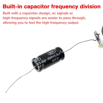 2 buc 4 Inch 100W, Difuzor Tweeter de Înaltă Eficiență de Sunet Audio Gamă Completă Difuzor cu Condensator pentru DIY Sistem Audio Auto