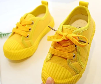 Baieti Pantofi de Panza Adidasi Fete Pantofi de Tenis Dantela-up Încălțăminte pentru Copii Toddler Galben Strălucitor Chaussure Zapato Casual SandQ Copilul Nou