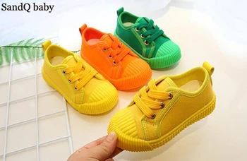 Baieti Pantofi de Panza Adidasi Fete Pantofi de Tenis Dantela-up Încălțăminte pentru Copii Toddler Galben Strălucitor Chaussure Zapato Casual SandQ Copilul Nou