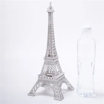 Cake Topper Decorative Cabinet Vin de argint Turnul Eiffel Decor Aliaj de Zinc Decor Acasă Îmbunătățire Cinci Dimensiuni