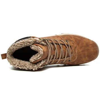 Iarna Cizme Barbati Gros de Pluș Unisex Cizme de Zapada Impermeabile Pantofi pentru Bărbați în aer liber Cald pentru Femei Pantofi Platforma Zapatos De Hombre