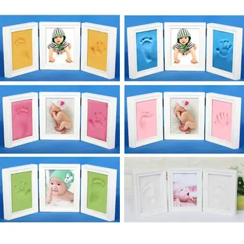 3D nou-Nascuti Matrite Copilul Amprenta Amprenta Rama Foto pentru Copii Îngrijire Copii de Suveniruri Turnarea de Nou-născut Amprenta Lut Moale