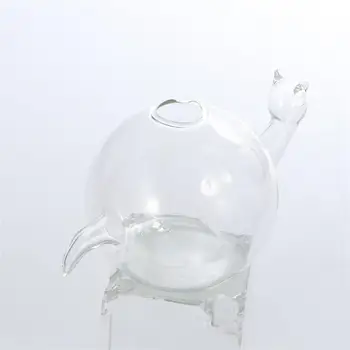 1 buc Melc Formă Manual Vaza de Sticla cu Flori Recipient Planta Vaza Melc Castron Vaza de Sticla Decorative Vaza de Flori (Alb)