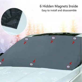 Automobile Magnetic Umbrelă De Soare Capac Parbriz Auto Zăpadă Parasolar Impermeabil Protector De Acoperire Auto Parbriz, Capac