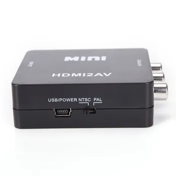 HDMI La RCA AV/CVBS Adaptor HD 1080P Mini HDMI2AV Video Converter cu Cablu de Alimentare USB