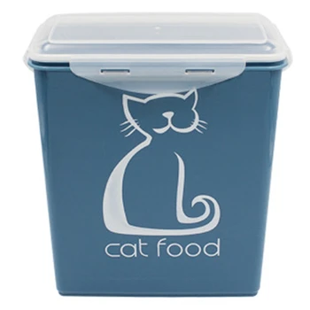 Etanș Pisică Câine Alimente Container De Depozitare De Mare Capacitate Alimente Pentru Animale De Companie Sigilate Butoi Moistureproof Alimente Proaspete Cutie