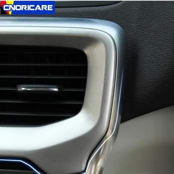 Masina Consola Centrala Aer Condiționat Priza Cadru Decorativ Autocolant Tapiterie Din Oțel Inoxidabil Pentru Volvo V40 2012-17 Styling Interior