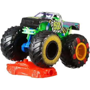 Hot Wheels Piese Diecast 1:64 Jucărie Gigant Masina de Colectie Camioane Monstru Sortiment de Metal Model Baieti Jucarii pentru Copii, Cadouri pentru Copii