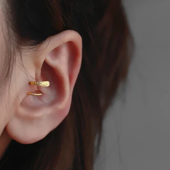 Real Piercing Cercei Ear Cuff Bijuterii Handmade Vintage Boho Pendientes Cu Aur/Argint 925 Oorbellen Minimalist Cercei