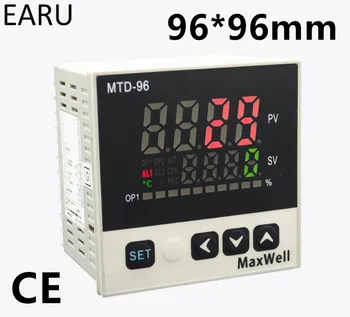 96*96mm Digital Controler de Temperatura de Control AC85-265V Putere Termocuplu Universial K J PT100 Intrare SSR+Releu / 4-20mA