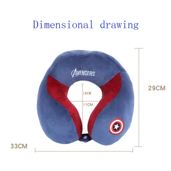 Desene animate U-Gât în formă de Pernă Cervicală Protecție Perna Birou Aeronave Restul Gât Pad Portabil Pernă pentru Gât accesorii pentru Călătorie