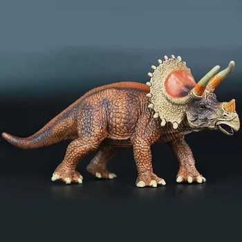 1buc Simulare Dinozaur Model de Cunoaștere Jucărie de Învățământ din Plastic Simulare Triceratops Dinozaur Jurassic Model de Colectare de Jucării