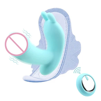 VATINE Rabbit Vibrator Portabil Chilotei Vibratoare Jucarii Sexuale Pentru Femeile de sex Feminin Masturbator Stimulare Clitoris Analsex Pizde jucarii