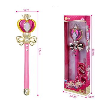 Cosplay elemente de Recuzită de Cosplay Anime Sailor Moon 20 Tsukino Usagi Bagheta Henshin Rod Glow Stick Spirală Inima Lună Rod Muzicale Baghetă Magică