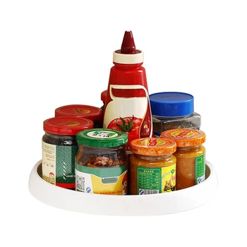 Rotativ 360° Tur Spice Rack De Stocare Tava Placă Turnantă Bucătărie Acasă Jar Si Suportul De Stocare Tăvi