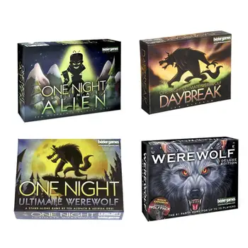 One Night Ultimate Werewolf alien jocuri varcolaci Prieten de Familie educaționale interactive jucărie versiunea în limba engleză Joc de Cărți