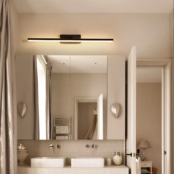 Led-uri de lumină oglindă lămpi de perete baie alb negru impermeabil tv cu Led-uri moderne lampă de perete oglindă de machiaj Baie