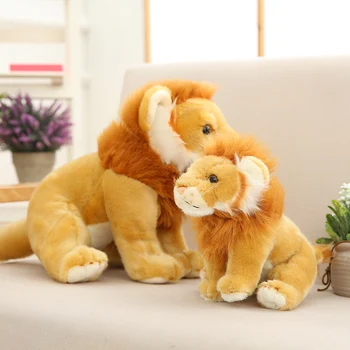 Noi Huggable Simulare Drăguț Leu Jucării de Pluș de Înaltă Calitate desen Animat Simba Regele Leu Moale Animale Împăiate Papusa pentru Fete Copii Cadouri