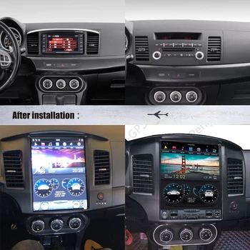Masina de player multimedia Pentru Mitsubishi Lancer Perioada 2007-2017 Radio Stereo Audio Tesla Ecran Android PX6 autoradio GPS Navi DVD player