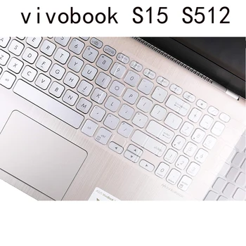 Keyboard skin Cover Silicon compatibil pentru ASUS VivoBook S15 S512 S530UA S530U cu F512 X509 15.6 inch Protector clar TPU