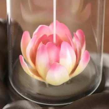 Moda Bergamot, Lotus Arzător De Fum Cascada Arzător De Tămâie Con Tămâie În Cădelniță Camera De Zi De Decorare Aromoterapie Fântână