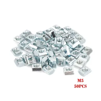 50Pcs/lot Seria 20 M3 M4 M5 Slot T Nut Piuliță Glisantă Pentru 2020 Profilul Fixați Piulița Extrudate din Aluminiu, Mobilier