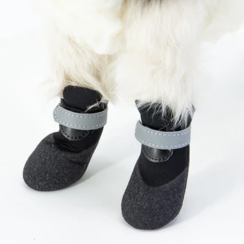 Câine de companie Cizme de Ploaie Impermeabil de Siguranță Reflectorizante Centura Design Confortabil și Elastic Câine de Companie Pantofi