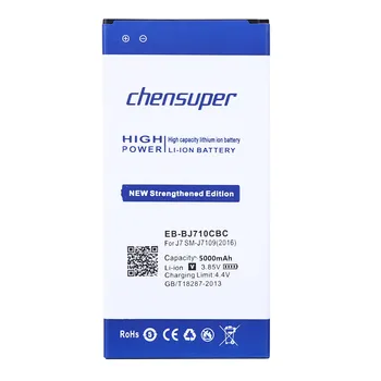 Chensuper 5000mAh EB-BJ710CBC Baterie pentru samsung Galaxy J7 Ediția 2016 SM-J7109 J7108 J7008 J7009 J700F
