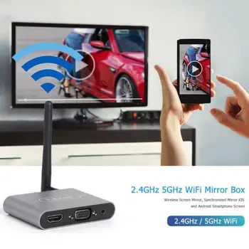 Mirascreen X6W, Plus Wireless HDMI VGA HDTV Dongle Adaptor Miracast, Airplay DLNA Oglindă Ecran pentru IOS, Android Telefon Pentru Mașină TV
