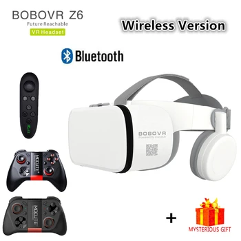 BOBOVR Z6 ochelari VR Wireless Bluetooth ochelari VR Android IOS de la Distanță de Realitate Virtuală Ochelari 3D din Carton de 4,7 6,2 inch telefon