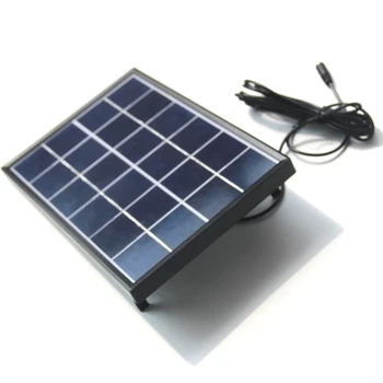 BUHESHUI Policristaline 6W 3W 1W Panou Solar 6V Mini Celule Solare Cu DC5521 Cablu De 3.7 V Baterie Sistem de Lumina