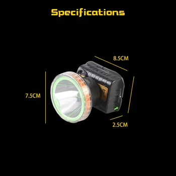 Scufundări far reîncărcabilă LED-uri impermeabil faruri utilizarea 18650 baterie pentru înot, scufundări, pescuit de noapte etc.