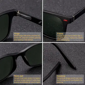 Noua Moda Barbati Femei ochelari de Soare Polarizat Aluminiu Magneziu Sring Balamale Picioare TAC Obiectiv TR Cadru de Conducere Nuante Oculos De Sol