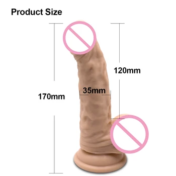 DB170-205 Piele Nou sentiment Realist Penis Vibrator Cu ventuza Jucarii Sexuale pentru Femei Produse pentru Sex de sex Feminin Masturbari Penis