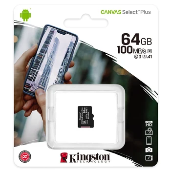 Kingston Micro SD C10 Card de Memorie de 128 gb 64GB 32GB 256GB U1 PANA la 80MB/s Card de Clasa 10 SDHC, SDXC Card Mini SD UHI-S Card Flash